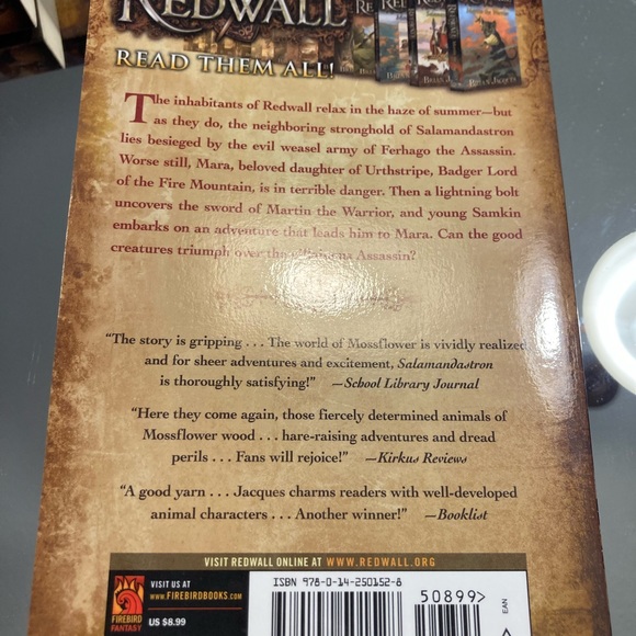 Redwall Salamandastron by Brian Jacques, paperback - Picture 2 of 4